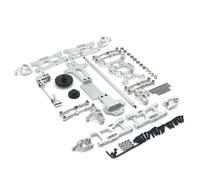 Snodo Sterzo Rc Per Wltoys 144010 144001 144002 1/14 Bracci Sospensione Blocco Sterzo In Mozzi Posteriori Torre Ammortizzatore Centro Albero Trasmissione Parti Automobili RC(Silver)