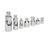 Snodo Universale & Adattatore Presa Set 7pc 0.6cm,1cm & 1.3cmSq Disk - Sealey