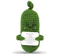Snokipye Carina bambola a maglia di cetriolo, Divertente Positiva Patata Pocket Hug, Creativo Positivo Patata Bambola Regali Migliore Amica Regali per Fidanzata Piccoli Regali