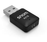 SNOM A210 Wi-Fi USB Dongle per convertire il vostro telefono snom desktop da Wired, LAN, Wireless, Wi-Fi, semplicemente collegato alla porta USB del telefono e configurato sul telefono; Nero; 00004384