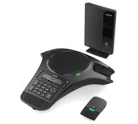 Snom C620 - Telefono cordless DECT per conferenze e conferenze con 2 microfoni wireless, portata 50 m, tempo di conversazione 24 ore, espandibile, telefono cordless