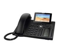 Snom D385 Telefono VoIP (Color+SmartScreen, 12 identità SIP, sensore dell'interruttore gancio, Bluetooth, USB, 48 tasti auto-etichettatura (12 fisico); Nero; 00004340