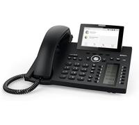 Snom D385N IP Telefono, SIP da tavolo, display TFT da 4,3", 480 x 272 Pixel, 12 identità SIP, interruttore a gancio sensore, USB, 48 chiavi autoetichettabili (12 fisiche), nero, 00004600