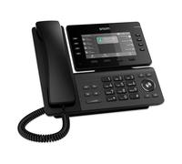 Snom Telefono fisso D812 IP con display a colori da 5" - Telefono da ufficio con 8 pulsanti programmabili, porta USB e custodia antibatterica per una comunicazione efficiente