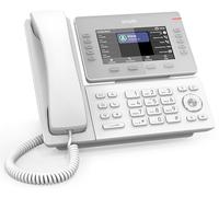 Snom D815WB - Telefono IP SIP, display a colori IPS da 5", WiFi e Bluetooth, 10 tasti SmartLabel, 12 account SIP, PoE, bianco, 00004793