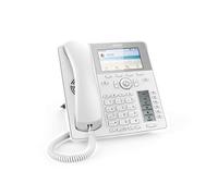 Snom Global Desk Telephone D785 (6 (24) Configurable Self-labeling Multicolor LED Keys, High-resolution Colour Display Telefono, Bianco