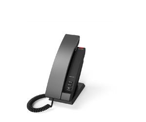 Snom HD 100 Telefono hospitality con cavo con connessione Ethernet e custodia antibatterica.