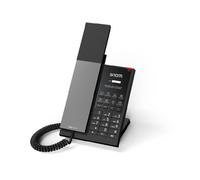 Snom HD350A Telefono analogico per hotel con scocca antibatterica, placca frontale personalizzabile e design conforme al GDPR.