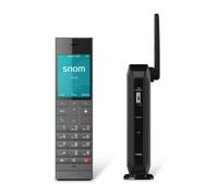 Snom HM201 Telefono cordless IP antimicrobico per hotel e ospedali con ampio display a colori che supporta fino a 4 portatili