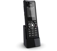 SNOM M85 Telefono cordless DECT rinforzato (Tasto di allarme programmabile, funzione uomo morto, jack per cuffie da 3,5 mm) Nero