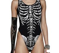 SNOMYRS Costume da donna a maniche corte per Halloween, costume da rave