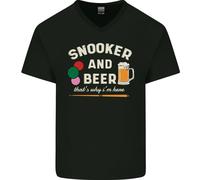 Snooker E Birra That's Why I'M Here Uomo Scollo A V Cotone T-Shirt