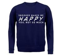 Snooker Makes Me Happy Voi,Non So Much - Bambini Felpa/Maglione - Divertente 147