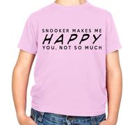 Snooker Makes Me Happy Voi, Non So Much - T-Shirt - Funny 147 Crogiolo