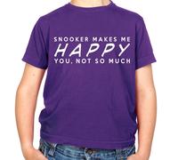 Snooker Makes Me Happy Voi, Non So Much - T-Shirt - Funny 147 Crogiolo
