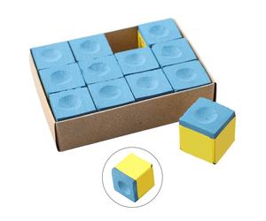 Snooker Tools Set 12 Pezzi di Cubi di Gesso Premium per Stecca da Piscina per un