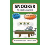 Snooker Word Search: 55 Word searches Puzzles about Snooker | 6X9 inches, 110 pages, 660 words | The Perfect, Entertaining& Educational Gift for cue sports lovers