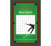 Snooker Word Search Puzzle Book: Word Search with Easy to Read Print about Snooker, Cue Sports, Snooker Equipment and More| 6x9 in,110 pages| 50+ Puzzles … Gift for Vacations, Holidays and Free Times