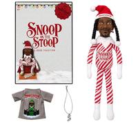 Snoop Dogg Snoop on The Stoop 2026 - Peluche da collezione a forma di elfo | Include accessori, statuetta Snoop Dogg da collezione, collezione 2026, decorazioni natalizie
