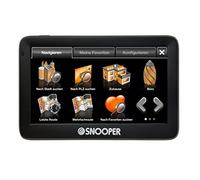 Snooper Ventura S5100 Plus - Navigatore satellitare per roulotte e Camper, con Tecnologia multiroute, svincolo e Guida corsia, Include aggiornamenti mappe UK/EU e Display LCD da 5", Colore: Nero