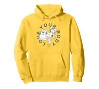 Snoopy AMA Il Tuo Corpo Invecchiamento Positivo Mente Sana Vintage Felpa con Cappuccio
