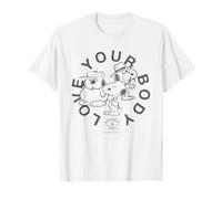 Snoopy AMA Il Tuo Corpo Invecchiamento Positivo Mente Sana Vintage Maglietta