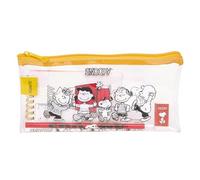 SNOOPY - Astuccio per bambini, ideale per bambini in età scolastica, comodo e versatile, qualità e resistenza, 22,5 x 10,5 cm