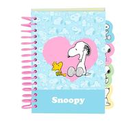 SNOOPY - Blocco note A6, quaderni, ideale per bambini in età scolastica, comodo e versatile, qualità e resistenza, 10,5 x 14,8 cm