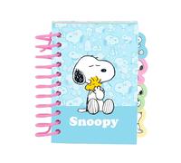 SNOOPY - Blocco note A7, quaderni, ideale per bambini in età scolastica, comodo e versatile, qualità e resistenza, 7,4 x 10,5 cm