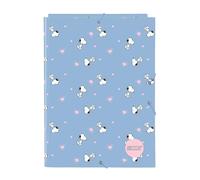 SNOOPY - Cartella a fogli con 3 fogli, ideale per bambini di diverse età, comoda e versatile, qualità e resistenza, 26 x 36,5 cm