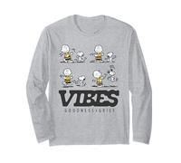 Snoopy Charlie Brown Vibes Dancing Beagle Fun Friends retrò Maglia a Manica