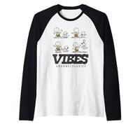 Snoopy Charlie Brown Vibes Dancing Beagle Fun Friends retrò Maglia con Maniche Raglan