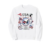 Snoopy Charlie & Lucy USA Americana Tatuaggi Felpa