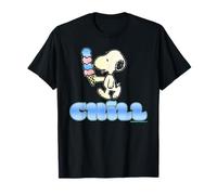 Snoopy Chill Ice Cream Summer Cool Vibes Retro Maglietta