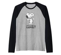 Snoopy Cosa Non Amare? Maglia con Maniche Raglan