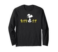 Snoopy e Woodstock Cool Crew Peanuts Design Maglia a Manica