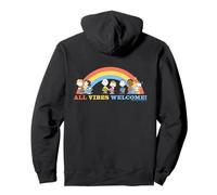 Snoopy Gang Happy Vibes Benvenuto Rainbow Friends Vintage XOXO Felpa con Cappuccio