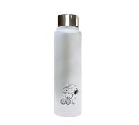 SNOOPY LOVE - Borraccia termica in acciaio inox, doppio isolamento, 6 ore di bevande calde e 12 ore di bevande fredde, 500 ml, Blu chiaro, M, Casual