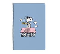 SNOOPY - Taccuino a libro 80 fogli, copertina rigida, 1design, ideale per bambini di diverse età, comodo e versatile, qualità e resistenza, 21,5 x 1 x 31 cm