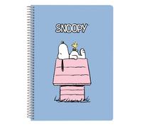 SNOOPY - Notebook, Quarter Notebook 80 Sheets, Hard Covers, 1 Design, Ideal for