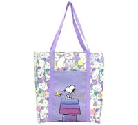Marchi CyP- Snoopy, Borsa, Borsa in tessuto, Borse a mano, Borsa con tasca, Colore viola, Prodotto ufficiale