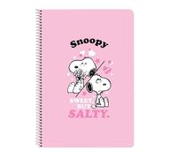 SNOOPY - Taccuino a libro 80 fogli, copertina rigida, 1design, ideale per bambini di diverse età, comodo e versatile, qualità e resistenza, 21,5 x 1 x 31 cm