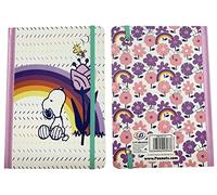 Snoopy - Taccuino per appunti, agenda, formato A5, cancelleria, multicolore, prodotto ufficiale (CyP Brands)