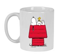 SNOOPY - Tazza grande in ceramica, resistente, leggera, resistente, 350 ml, 8 x 9,5 cm