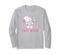 Snoopy Ti Amo così Tanto Maglia a Manica