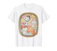 Snoopy Woodstock Flying Ace Anni '70 Groovy Vibes Aviatore Vintage Maglietta