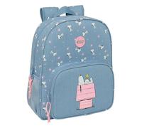 SNOOPY - Zaino scuola per bambini, adattabile al carrello, ideale per bambini in età scolare, comodo e versatile, qualità e resistenza, 32 x 12 x 38 cm