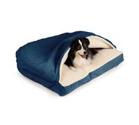 Snoozer Pet Products Rettangolo di lusso Cozy Cave Dog Led con Microsuede Small Sapphire