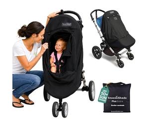 "SnoozeShade Plus Extra (da 6-9 mesi a 3 anni) Parasole e ausilio per dormire per passeggini e passeggini per neonati e bambini piccoli | Blocca in modo sicuro fino al 99% dei raggi UV