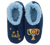 Snoozies Pairables #1 Dad - Pantofole da uomo in pile Sherpa super morbido, taglie 39-46, 1 Papà, XL